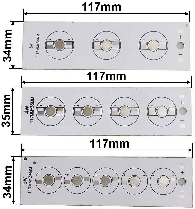 Pcb Linea 3-4-5 Led lumiled
